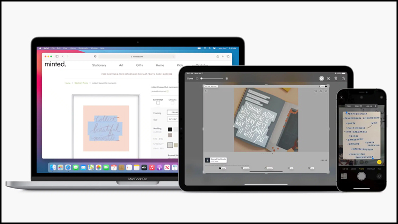 Live Text hiện đang hoạt động trên các thiết bị iPhone, iPad và Macbook